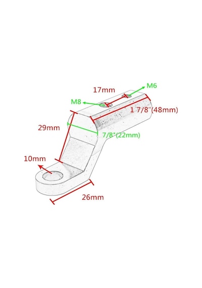 Motosiklet Scooter Nmax Pcx Üniversal Ayna Uzatıcı Ve Telefon Kamera Gps Tutucu Bar Siyah