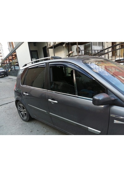 Renault Scenic Iı Krom Cam Çıtası 4 Parça 2004-2010 Pas. Çelik
