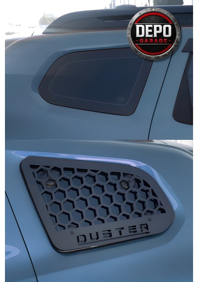 Dacia Duster 2010-2018 Tam Uyumlu Arka Kelebek Cam Izgarası Metal Koruma