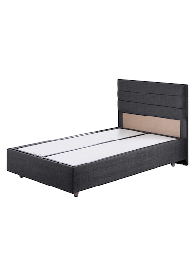Sofia İkili Set, Sofia Tek Kişilik Baza Başlık Seti Antrasit 90 x 200