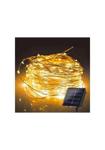 11 Metre 100 Led Solar Enerjili Günışığı Led Işık Bahçe Aydınlatma Güneş Enerjili Diğer