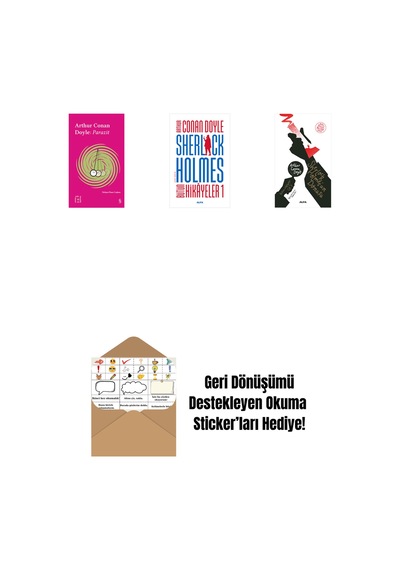 Everest Açıkhava 37 - Parazit + Sherlock Holmes - Bütün Hikayeler 1 Ciltli + Sherlock Holmes'un Dönüşü + Okuma Sticker'ları