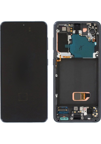 Samsung Galaxy S21 5g Sm-g991 Lcd Ekran Dokunmatik Çıtalı Gri