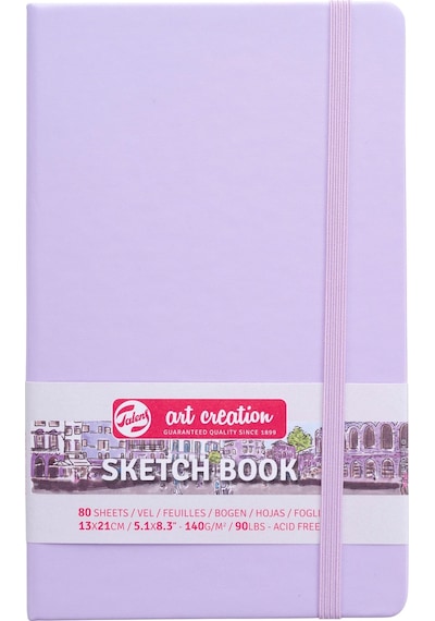 Talens Sketchbook Sert Kapak Eskiz Çizim Defteri 13x21 Cm Lila
