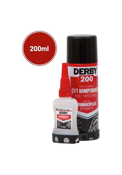 Derby 200 Çift Kompenantlı Hızlı Yapıştırıcı
