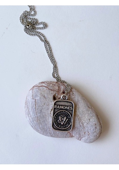 Paytak Moda Ramones Rock Metal Zincir Kolye Pytkznkly104 Beyaz