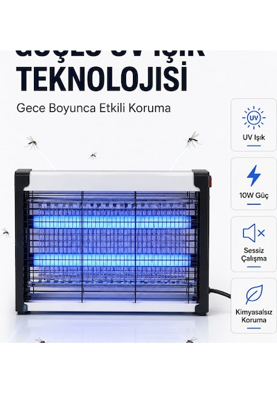 Elektrikli Uv Böcek Ve Sivrisinek Öldürücü Restoran, Kafe Ve Ev Kullanımına Uygun