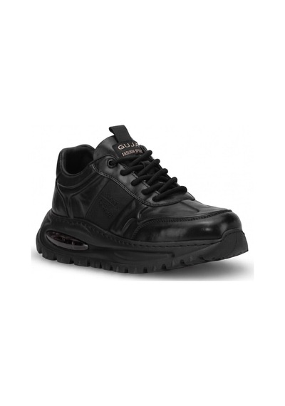 Guja 26blg548-1 Erkek Hakiki Deri Klasik Sneaker Siyah