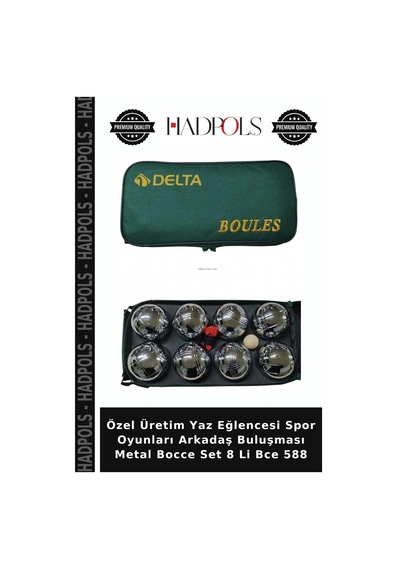 Özel Üretim Yaz Eğlencesi Spor Oyunları Arkadaş Buluşması Metal Bocce Set 8 Li Bce 588