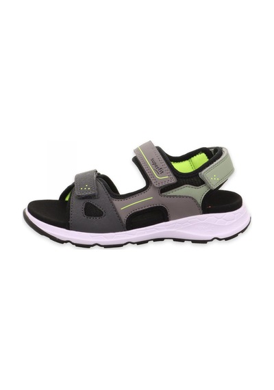 Superfit 000583 Criss Cross Gri Çocuk Sandalet Gri