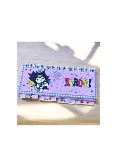 Bak Gel Al Kuromi Sekmeli Spiral Not Defteri - Kareli, Çizgili, Noktalı Defter Ve Düz Sayfa Düzeni İle Çok Amaç - Bgaplanner016 Çok Renkli