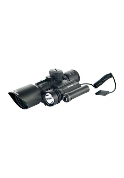 3-10x42 Zoomlu Dürbünü Lazer Zenon Fenerli M9 Çok Renkli