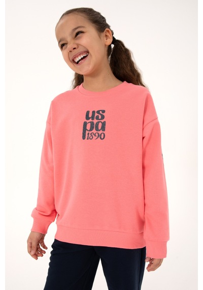 U.s. Polo Assn. Kız Çocuk Pijama Takım 50318954-vr105 Neon Pembe//neon Pınk
