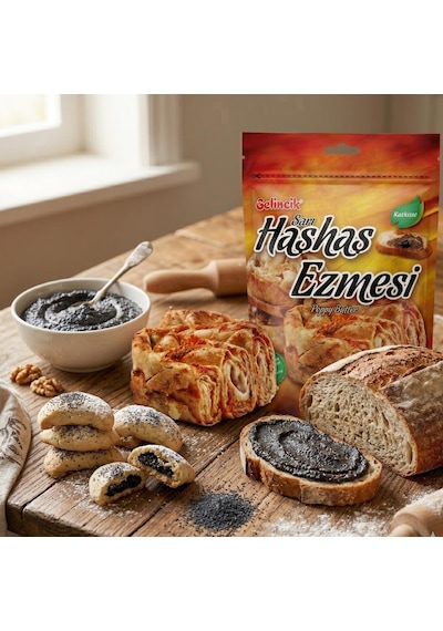 Katkısız Doğal Sarı Haşhaş Ezmesi 500 Gr Geleneksel Yoğun Lezzet