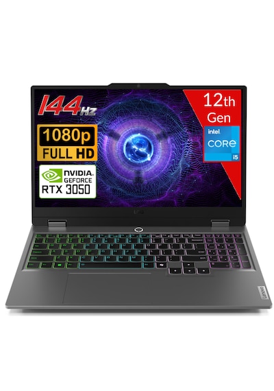 Lenovo LOQ 15IAX9 83GS007YTR i5-12450HX 8 GB 512 GB SSD RTX3050 15.6" W11H Dizüstü Bilgisayar