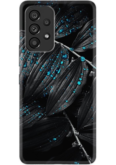 Samsung Uyumlu A53 Kılıf Silikon Desen Foid Green 1643