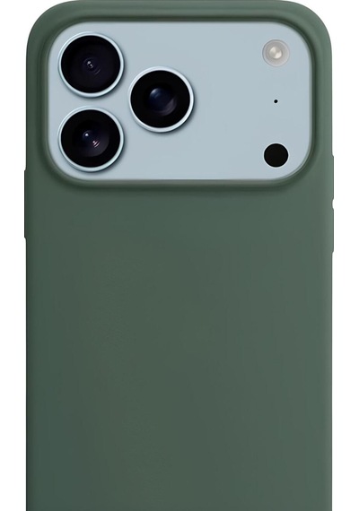 Apple Uyumlu iPhone 17 Pro Max Soft Touch Lansman Silikon Kılıf Haki