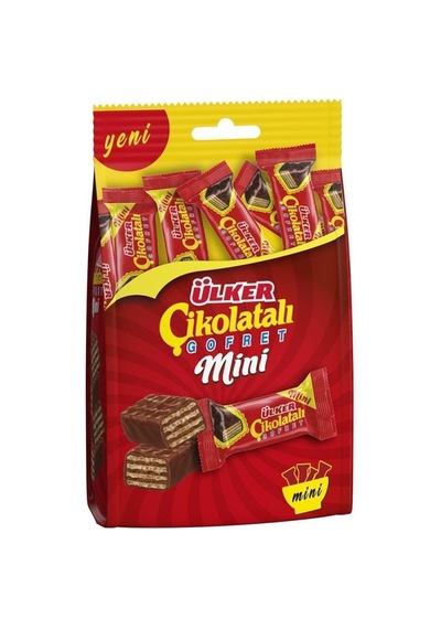 Ülker Mini Çikolatalı Gofret Çoklu Paket Çikolata 82 Gr