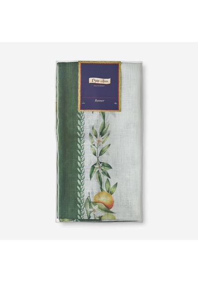 Yeşil Polyester Runner 50x150 Cm