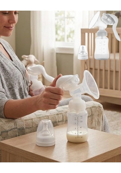 Mey İthalat Manuel Göğüs Pompası Masaj Özellikli Bpa İçermez Taşınabilir 180 Ml