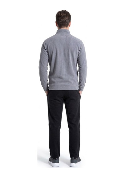 Pierre Cardin 6116 Erkek Uzun Kollu Quarter Zip Eşofman Takımı-gri