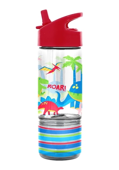 Stephen Joseph Atıştırmalık Bölmeli Pipetli Suluk 300 Ml Dinozor STANDART