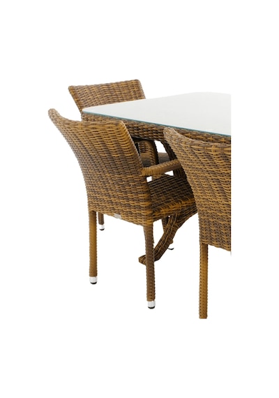 Peter 90x180 Rattan Bahçe Masa Takımı Rehome Peter 90x180 Rattan Bahçe Masa Takımı Rehome