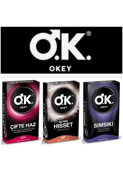 Okey Prezervatif Kondom Ultra Hisset - Sımsıkı - Çifte Haz 3 X 10'lu