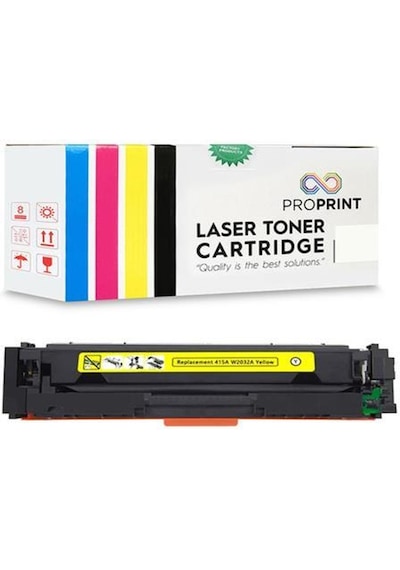 Proprint HP 415A W2032A Sarı Uyumlu Toner Çipsiz 2100 Syf M454dw