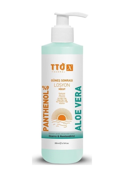 Tto X Aloe Vera Losyon Güneş Sonrası Bakım, Nemlendirici, Ferahlatıcı, Yatıştırıcı 200 Ml