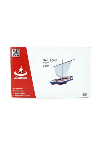 1/35 Yelkenli Sandal Ahşap Maketi