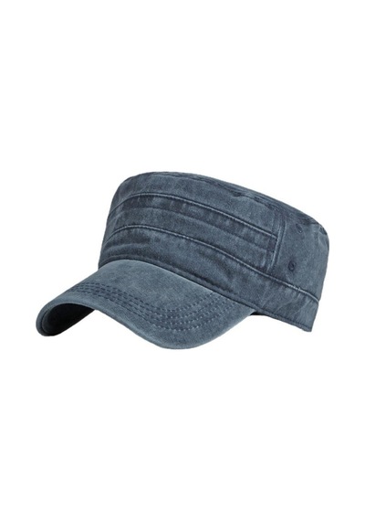 Valkyrie Unisex Lacivert Yıkamalı Eskitme Şapka Ayarlanabilir Castro Kep Günlük Spor Şapka