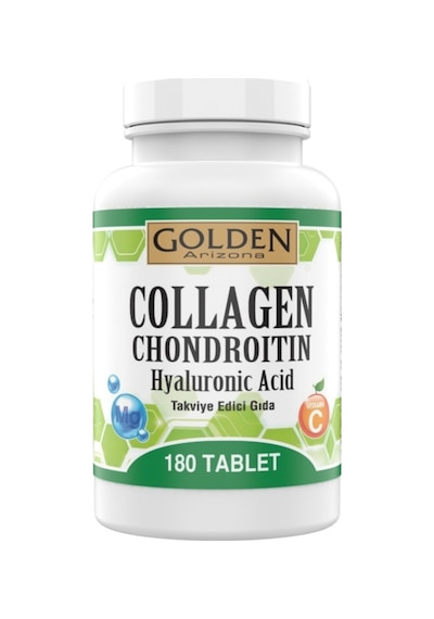 Golden Arizona Collagen Chondroitin 180 Tablet Hyaluronic Acid Magnezyum Vitamin C