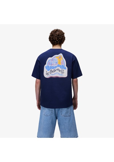 Napapijri S-fluorite Erkek Lacivert T-shirt Np0a4g2fb2q1