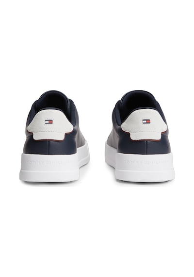 Tommy Hilfiger Th Court Lth Detaıl Ess Erkek Mavi Sneakers - Fm0fm05367