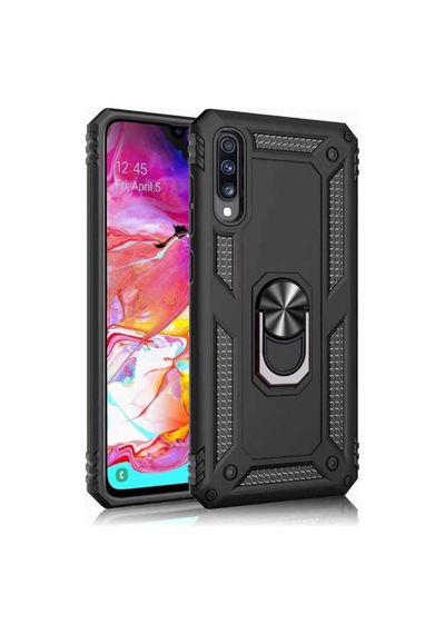 Samsung Galaxy Uyumlu A50 Kılıf Zore Vega Kapak Siyah