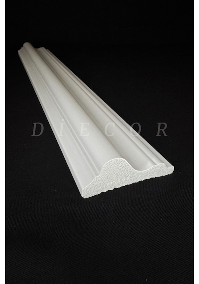 Diecor Dekoratif Boyanabilir 15 Adet 6 Cm Eğimli Polistren Duvar Çıtası Beyaz 60 X 17 Model:xa143