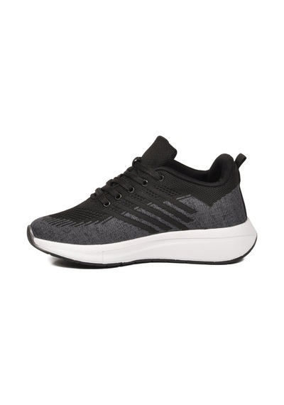 Walkway Siyah-füme Fileli Hafif Esnek Unisex Spor Ayakkabı Molen 118 G Siyah - Füme