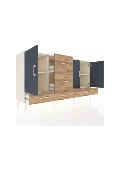 Kronos Konsol 4 Raflı 5 Çekmeceli 3 Kapaklı 176x59x99 Aytaşı-antrasit/çam Antrasıt/atlas Çam - Aytası Kronos Konsol 4 Raflı 5 Çekmeceli 3 Kapaklı 176x59x99 Aytaşı-antrasit/çam Antrasıt/atlas Çam - Aytası