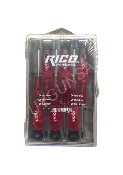 Rico 6 Parça Saatci Torx Tornavida Seti Takımı 50 Mm