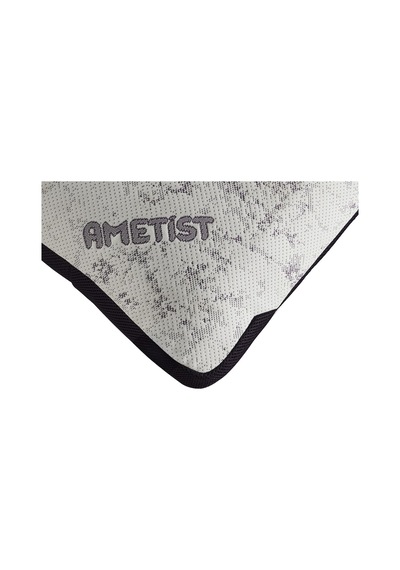 Rudu Ametist Kılıflı Visco Visko Delikli Bütün Sünger Yastık 60x40x14 Cm 1200 Gr Omuz/boyun Destekli Beyaz - Mor