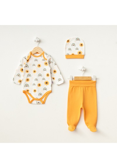 Crazy Baby Body 3'lü Takım Turuncu