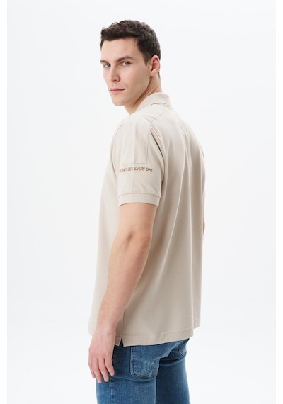 AR-MA Arma Erkek Regular Fit % 100 Pamuk Pike Polo Yaka Tişört Y29374355202 Bej-b1 Bej