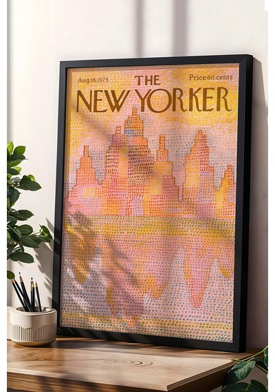 The New Yorker Çerçeveli Tablo August 18 1975