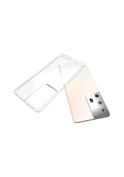 Galaxy S21 Ultra Kılıf Şeffaf Ince Ve Esnek Süper Silikon Kılıf Renksiz