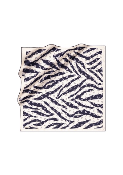 Cacharel Beyaz 90x90 İpek Twill Eşarp Beyaz Beyaz