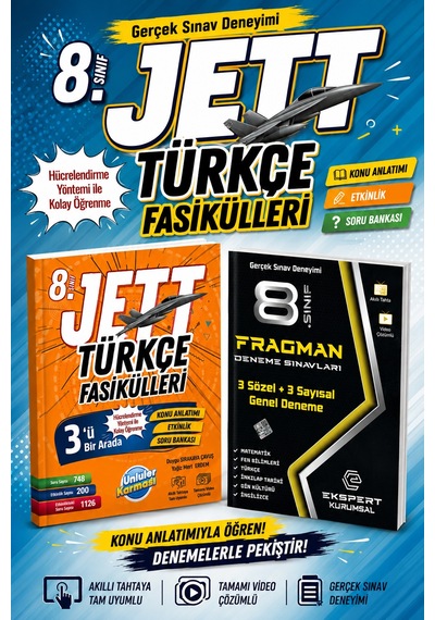 8.sınıf Jett Türkçe Fasikülleri -3 Fragman Deneme
