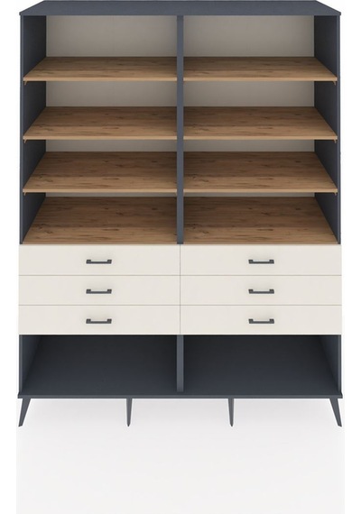 Kronos Gardrop 8 Raflı 6 Çekmeceli 176x59x221 Antrasit-çam/aytaşı Çam/aytaşı Kronos Gardrop 8 Raflı 6 Çekmeceli 176x59x221 Antrasit-çam/aytaşı Çam/aytaşı