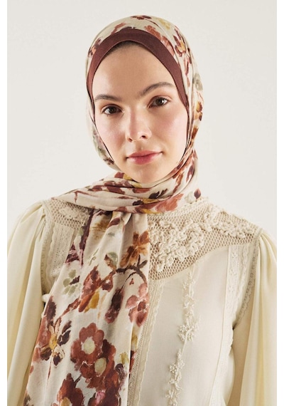 Defacto Fresh Scarfs X Defacto Autumn Garden Viskon Şal I1747ax26smbn66 Kahve-bn66