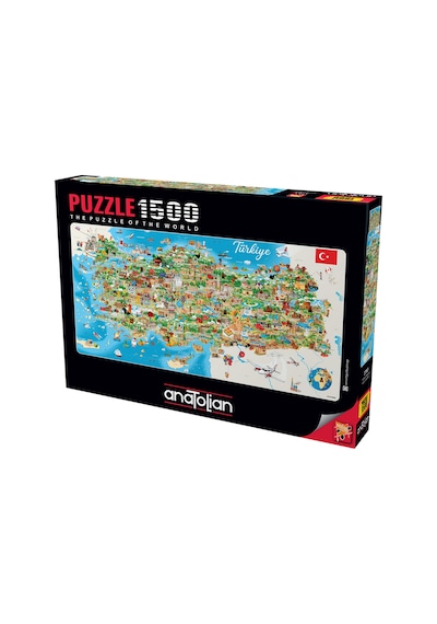 Anatolian 1500 Parçalık Puzzle - Türkiye Haritası 3793
